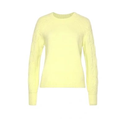 Abbildung von Lascana Rundhals Strickpullover, Damen, Größe: 44/46, Limone