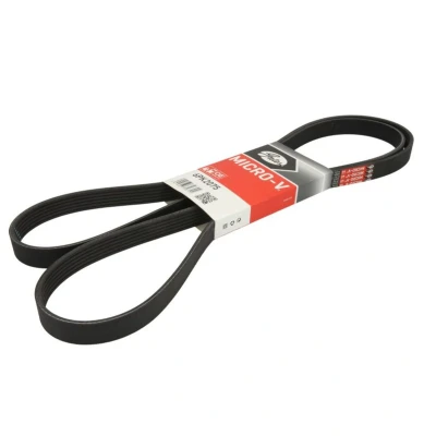 Abbildung von GATES 6PK2075 Keilrippenriemen 2075 6 Polyester, EPDM (Ethylen Propylen Dien Kautschuk) RoadMax Value Line VOLKSWAGEN: TRANSPORTER 4 Bus