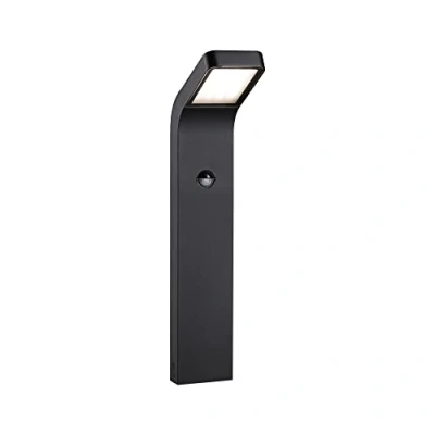 Abbildung von Paulmann 94747 LED Außenleuchte Pollerleuchte Kulma Bewegungsmelder seewasserresistent IP44 500mm 3000K 7,5W 500lm 230V Anthrazit Alu Warmweiß, Weiß
