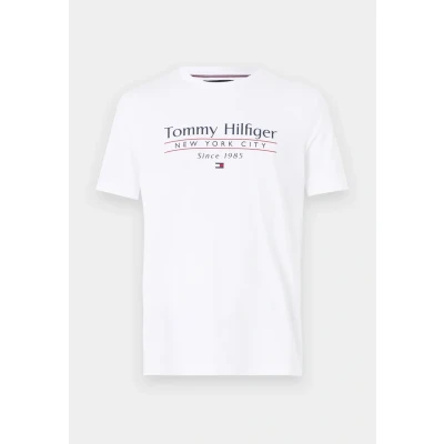 Abbildung von Tommy Hilfiger Center Stack TEE Tshirt print, Herren, Größe: Medium, White
