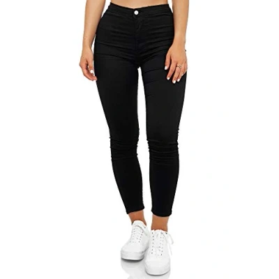 Abbildung von Elara Highwaist Jeans Skinny Fit, Damen, Größe: 42, Schwarz