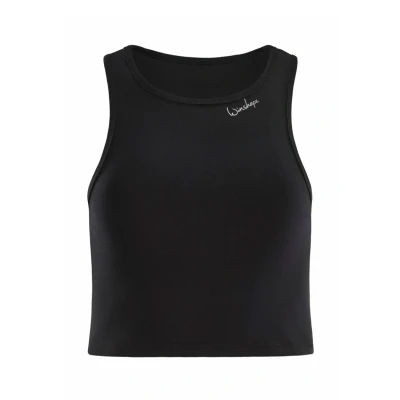 Abbildung von Winshape Damen Functional Light and Soft Cropped Tanktop Aet135ls T Shirt, Schwarz, XS EU