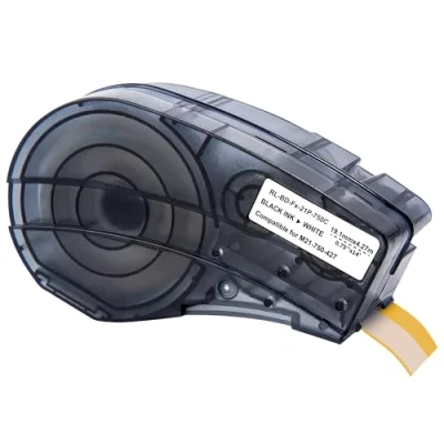 Abbildung von Etikettenband für Etikettierer, kompatibel mit Brady M210 LAB M211 Etikett Vinyl Nachfüllung M21 750 427 19,1 mm x 4,27 m Phonillico®