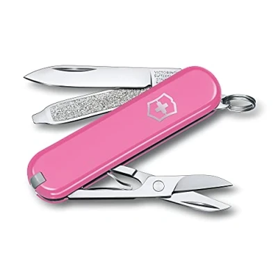Abbildung von Victorinox Schweizer Taschenmesser, Klein, Classic SD, Multitool, Swiss Army Knife mit 7 Funktionen, Klinge, Nagelfeile, Schraubendreher