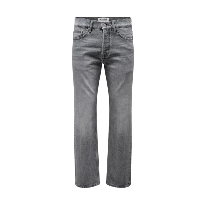 Abbildung von Only &amp; Sons Onsedge Jeans Straight Leg, Herren, Größe: 33x34, Hellgrau