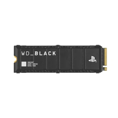 Abbildung von WD_BLACK SN850P 4 TB NVMe SSD Offiziell Lizenziert für PS5 Konsolen (interne Gaming SSD; optimierter Kühlkörper; PCIe Gen4 Technologie, bis zu 7.300 MB/s Lesen, M.2 2280)