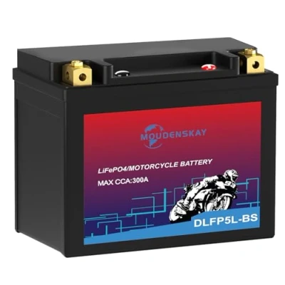Abbildung von MOUDENSKAY Lithium Motorrad Batterie 12V Powersports mit BMS,YTX5L BS 3AH 300CCA LiFePO4 Motorstart für Motorräder,ATV,UTV,Schneemobil und mehr