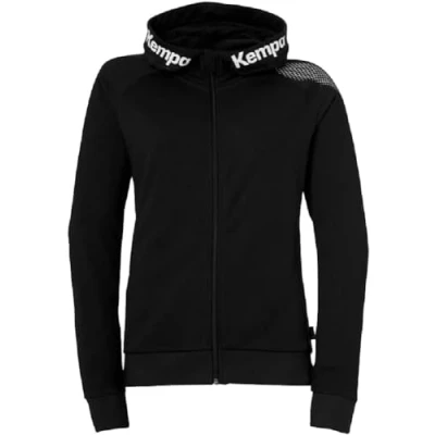 Abbildung von Kempa Damen Core 26 Jacket Women M dchen Kapuzen Jacke Trainings Sweatshirt Hoody Pullover mit Kapuze, Schwarz, L EU