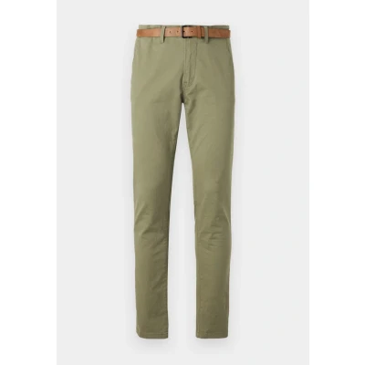 Abbildung von TOM Tailor Denim SLIM WITH BELT Chino, Herren, Größe: 33x32, Tree moss green