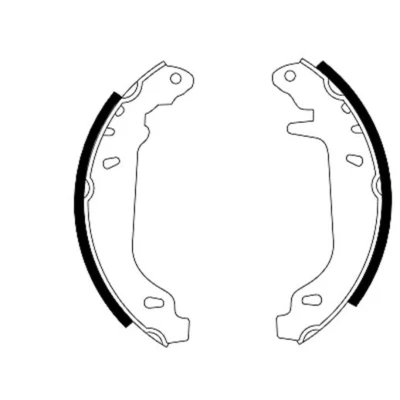 Abbildung von TEXTAR 91037400 Bremsbacken 180 42 ohne Handbremshebel mit Zubehör RENAULT: TWINGO 1, 19 II Convertible, 1 Kasten