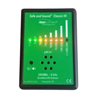 Abbildung von Safe and Sound Classic III HF Detektor Messung elektromagnetischer Strahlung Strahlungsdetektor für elektromagnetische Felder EMF Messgerät 5G