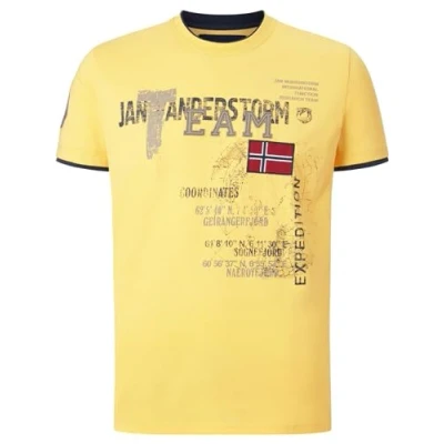 Abbildung von Jan Vanderstorm SÖLVE Tshirt print, Herren, Größe: 5XL, Gelb