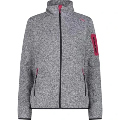Abbildung von CMP Knit Tech Jacke für Damen, Titan Weiß Fuchsia, D40