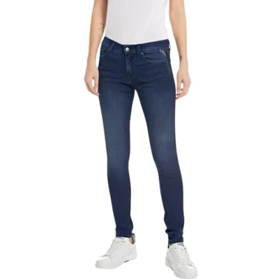 Abbildung von Replay Damen Jeans New Luz Skinny Fit mit Power Stretch, Dark Blue 007 2 (Blau), 26W / 28L