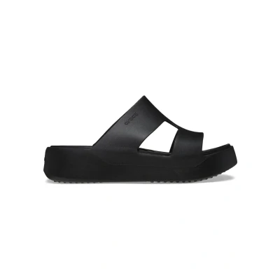 Abbildung von Crocs Getaway Hstrap Pantolette flach, Damen, Größe: 34.5, Black Schuhe