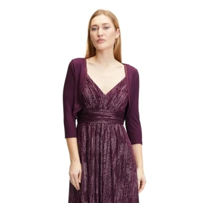 Abbildung von Vera Mont Strickjacke, Damen, Größe: 34, Shiny aubergine