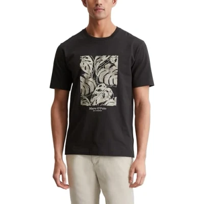 Abbildung von Marc O&#039;Polo Short Sleeve Seasonal LOGO Artwork Tshirt print, Herren, Größe: Large, Black