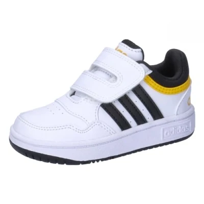 Abbildung von adidas Jungen Unisex Kinder Hoops Shoes Schuhe, Cloud White/core Black/Supplier Colour, 21 EU