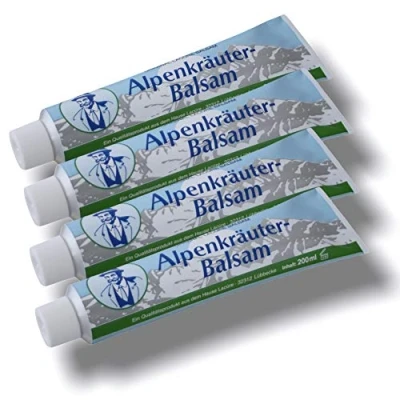 Abbildung von Megaprom 4X LACURE 800ml ALPENKRÄUTER Balsam, Wellness, Sport, Massage, Creme, Massage Balsam mit Kräuter, (4X 200ml)