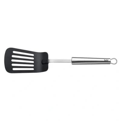 Abbildung von Silit Classic Line Pfannenwender Kunststoff, 35 cm, Edelstahl poliert, Kunststoffvorderteil, ideal für beschichtete Töpfe, spülmaschinengeeignet