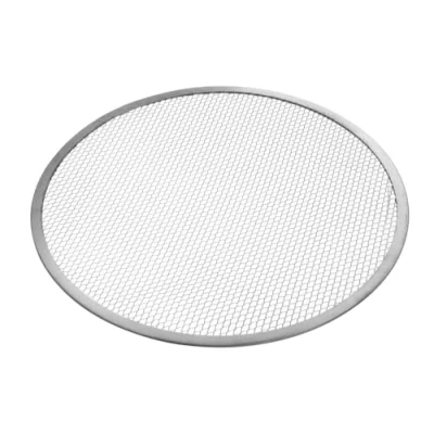 Abbildung von HENDI Pizza Screen, Pizzagitter, Pizzablech, Pizzaschieber, Ideal für gleichmäßiges Backen, ø330mm, Aluminium
