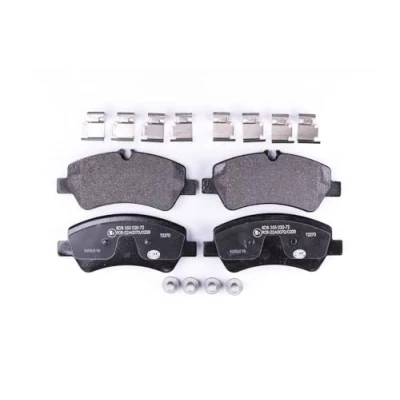 Abbildung von HELLA 8DB 355 020 721 Bremsbelagsatz für Verschleißwarnanzeiger vorbereitet mit Bremssattelschrauben Zubehör FORD: Transit V363 Van
