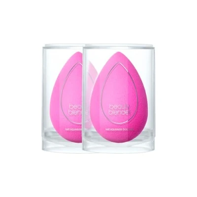Abbildung von Beautyblender Original Pink 2 Pack Value Set Aqua Activated Make up Schwamm Latexfrei, Tierversuchsfrei, Nicht Toxische Farbstoffe Perfekt für Flüssige Foundation, Puder, BB Creme und Concealer