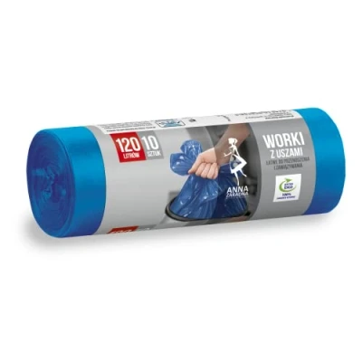 Abbildung von Anna Föderative Müllsäcke MIT OHREN 120L 10pcs blau