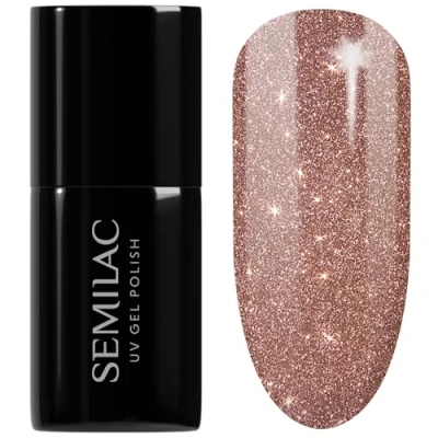 Abbildung von Semilac UV Nagellack Hybrid 333 Shine Brown 7ml Kollektion Cat Eye Effect