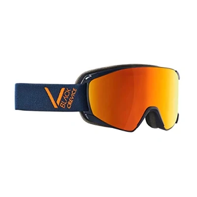 Abbildung von Black Crevice Skibrille Schladming Doppelscheibe, Anti Fog Beschichtung, UV400 Schutz (Navy/orange/orange, M (Kopfumfang 55 58 cm))…