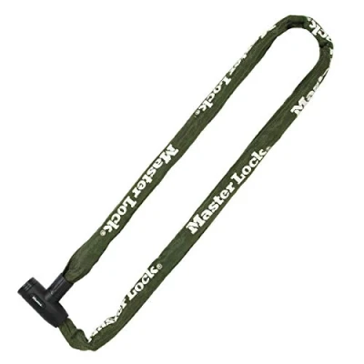 Abbildung von Master Lock 8023EURD Kabel und Kettenschloss Nylon Hülle Integrierte Tastensperre Schlösser, STANDARD