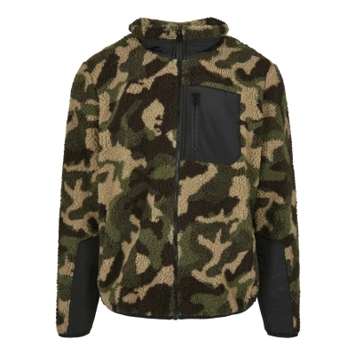 Abbildung von Urban Classics Fleecejacke für Kinder, Größe: 146/152, Wood camouflage