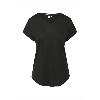Abbildung von QS T Shirt, mit V Ausschnitt