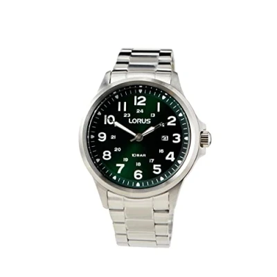 Abbildung von Lorus Herren Analog Quarz Uhr mit Metall Armband RH995NX9