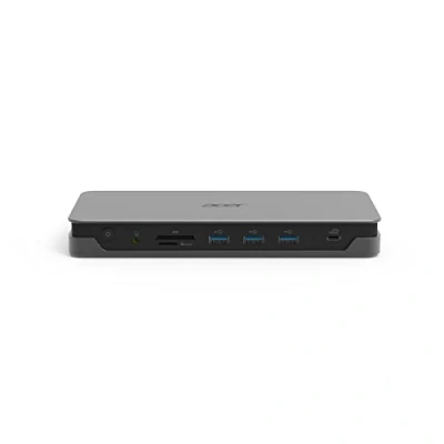 Abbildung von Acer USB C Docking Station Type Gen 1 Dock ADK230 2xHDMI 2.0, DisplayPort 1.4, 3.1Gen.1, 3xUSB3.1 A Gen.1, RJ45/LAN, SD Kartenleser, Audio Anschluss (auch für Headset)