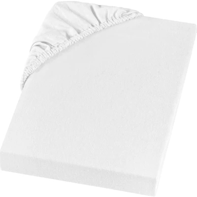 Abbildung von Setex Feinbiber Bettlaken mit Gummizug kuschelig weich Biber Spannbettlaken aus 100% Baumwolle rundum Spanngummi Bettwäsche ganzjährig Betttuch 140x200 cm Weiß