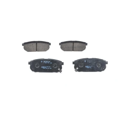 Abbildung von BOSCH 0 986 494 590 Bremsbelagsatz Low Metallic mit akustischer Verschleißwarnung Feder KIA: SORENTO 1