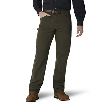 Abbildung von Wrangler Riggs Workwear Herren Jeanshose Big &amp; Tall Grün 58W / 32L