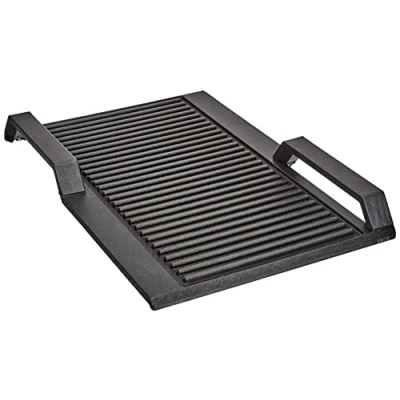 Abbildung von Neff Edelstahl Grillplatte, Noir, Rechteckig, Induktionsgeeignet, Eingebaut