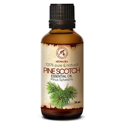 Abbildung von Kiefernnadelöl Ätherisch 50ml Weihnachtsbaumduft Pinus Sylvestris Austria Natürlich Ätherisches Öl Kiefer Pine Scotch Oil Frischer Nadelduft für Sauna Aromatherapie Diffuser