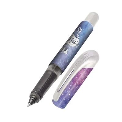 Abbildung von Online Tintenpatronen Rollerball College Miracles, Stift für Rechtshänder und Linkshänder, ergonomisches Griffstück, hochwertiger Tintenroller, Standard Tintenpatronen, inkl. Kombipatrone blau