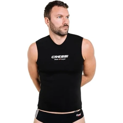 Abbildung von Cressi Base Layer Man 2.5mm Tauchunterzieher Neopren 2.5mm, Schwarz, für Herren