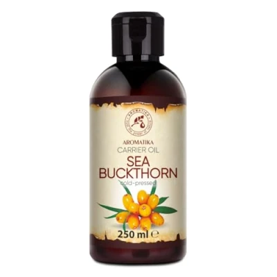 Abbildung von Sanddornöl 250ml Hippophae Rhamnoides Kaltgepresst Sanddorn Öl Sea Buckthorn Oil Rein &amp; Natürlich Trägeröl Pflegeöl Body für Hautpflege Gesicht Körperpflege