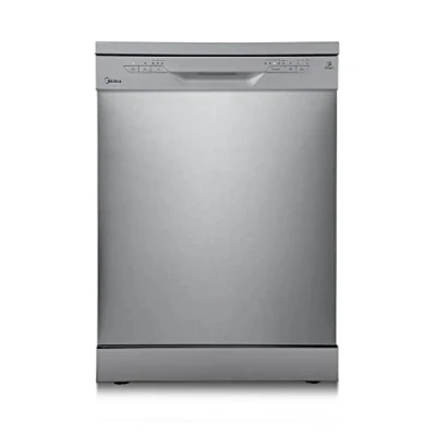 Abbildung von Midea SF 3.60N PRO Geschirrspüler, 14 Maßgedecke, Spülmaschine mit WLAN, Geschirrspüler Freistehend Unterbaufähig, 5 Reinigungsmodi, 47 dB, 3/6/9h Startzeitvorwahl, Inox, Silber