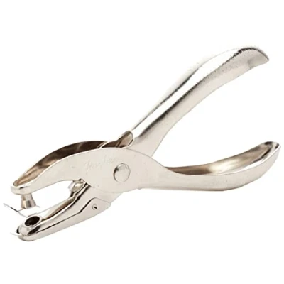 Abbildung von Rayher Hobby 8929000 Lochzange, Länge 12,5 cm, Lochdurchmesser 6 mm, Lochstanzer, Metall Stanzer