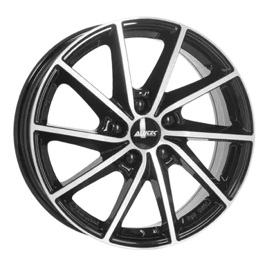 Abbildung von ALUTEC 5 loch 16Zoll 114.3mm Alufelge Singa Matt Schwarz frontpoliert SIN65650L13 1 Felge 6.5Zoll 50mm 67.10mm