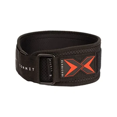 Abbildung von PICSIL Lendengürtel für Powerlifting, ideal Kniebeugen, Kreuzheben, Bankdrücken, anpassbarer Gürtel mit Platz Aufnäher, 2 Farben, 4 Größen (Schwarz, XL)