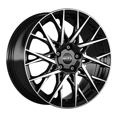 Abbildung von DOTZ 5 loch 18Zoll 114.3mm Alufelge fuji dark schwarz OFUF0BP48 Felge Stahl