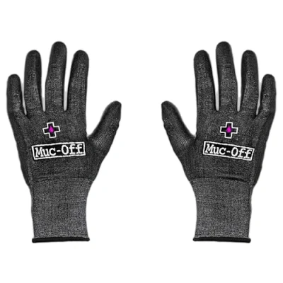 Abbildung von Muc Off Mechaniker Handschuhe, Groß Latexfreie Schnittschutzhandschuhe für die Wartung von Fahrrädern und Motorrädern Waschmaschinengeeignete Arbeitshandschuhe