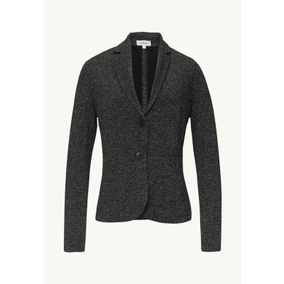 Abbildung von s.Oliver MET GEMÊLEERD Motief EN SLIM FIT Blazer, Damen, Größe: 34, Schwarz